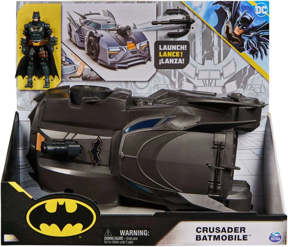 Spin Master DC Comics Rinkinys figurka Batman lalka 10 cm + Batmobile priedai