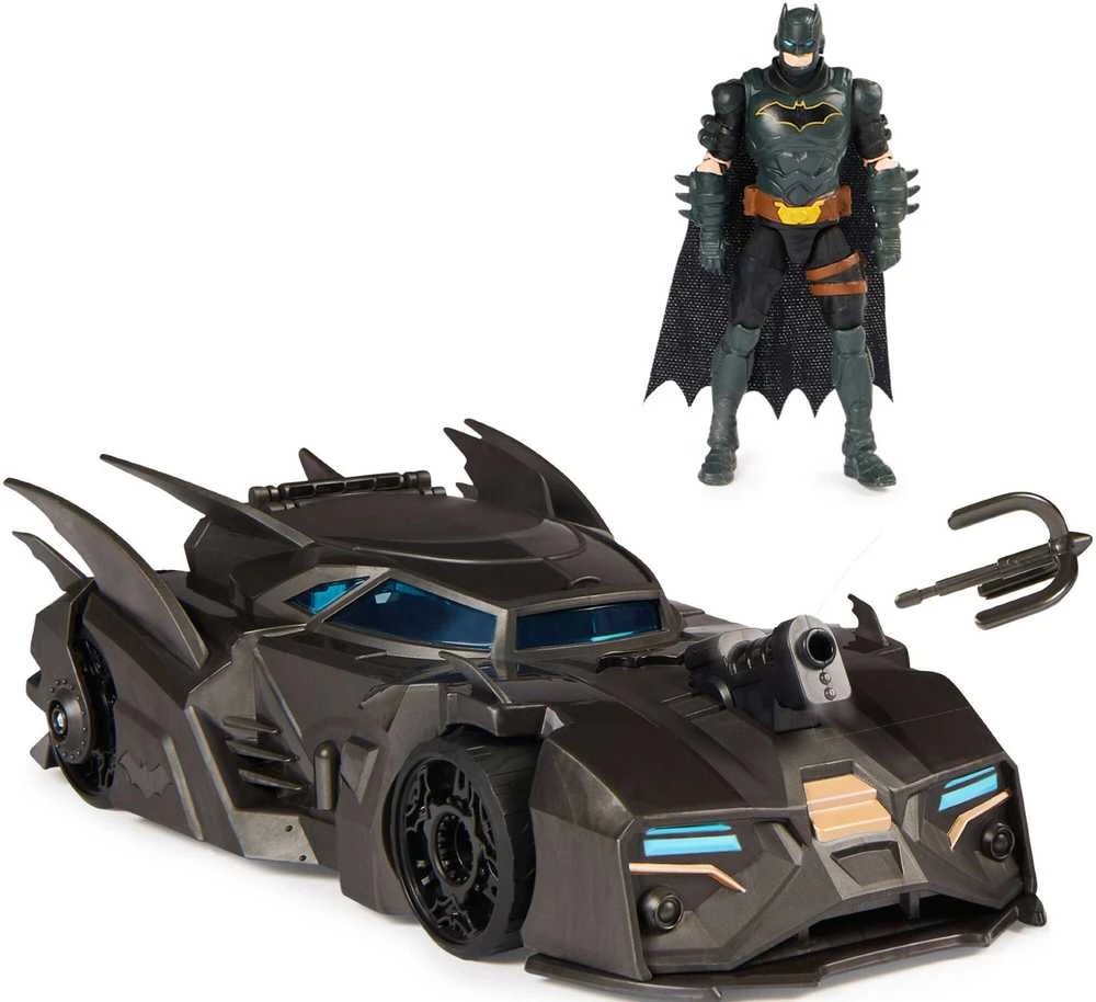 Spin Master DC Comics Rinkinys figurka Batman lalka 10 cm + Batmobile priedai