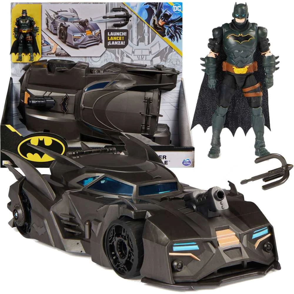 Spin Master DC Comics Rinkinys figurka Batman lalka 10 cm + Batmobile priedai