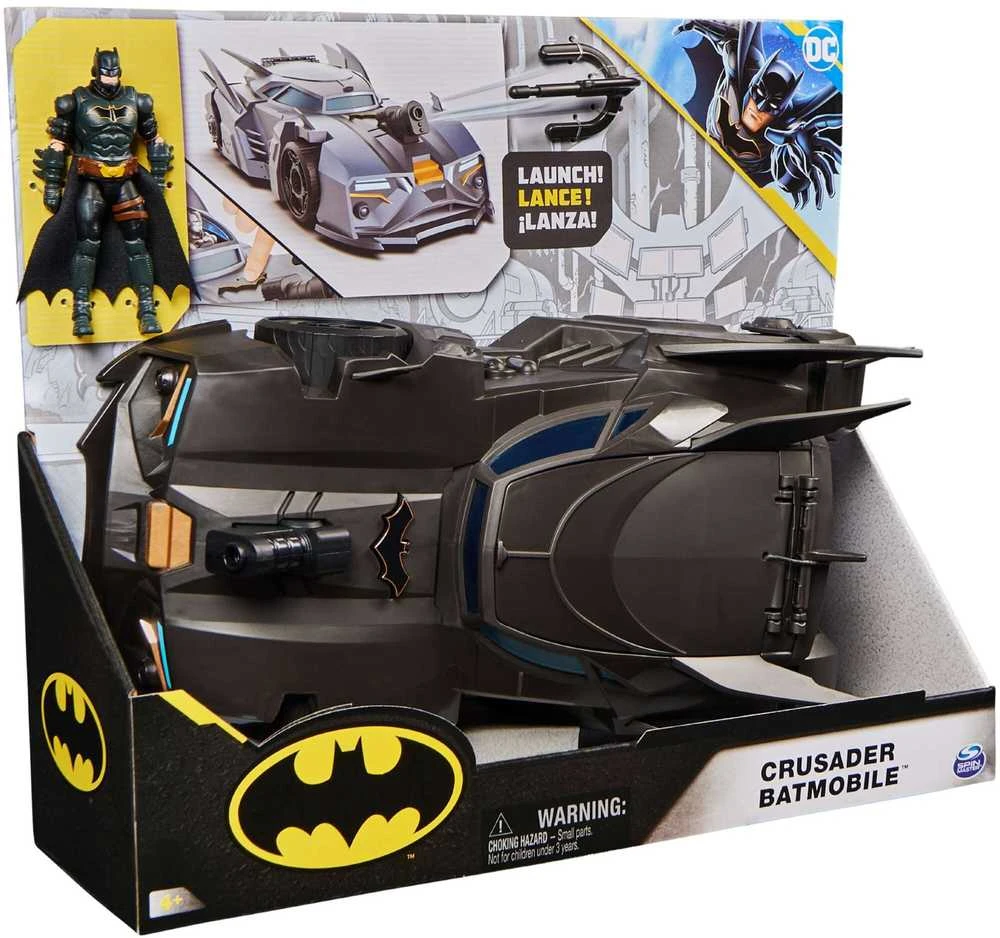 Spin Master DC Comics Rinkinys figurka Batman lalka 10 cm + Batmobile priedai