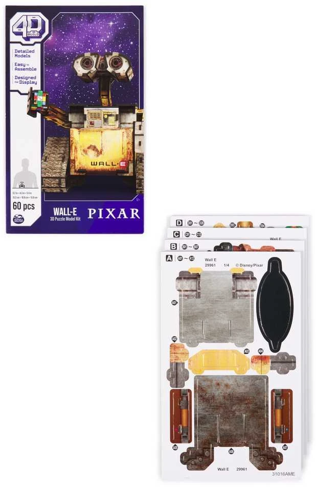 Dėlionė 4D WALL-E modelio figūrėlė 3D surinkti