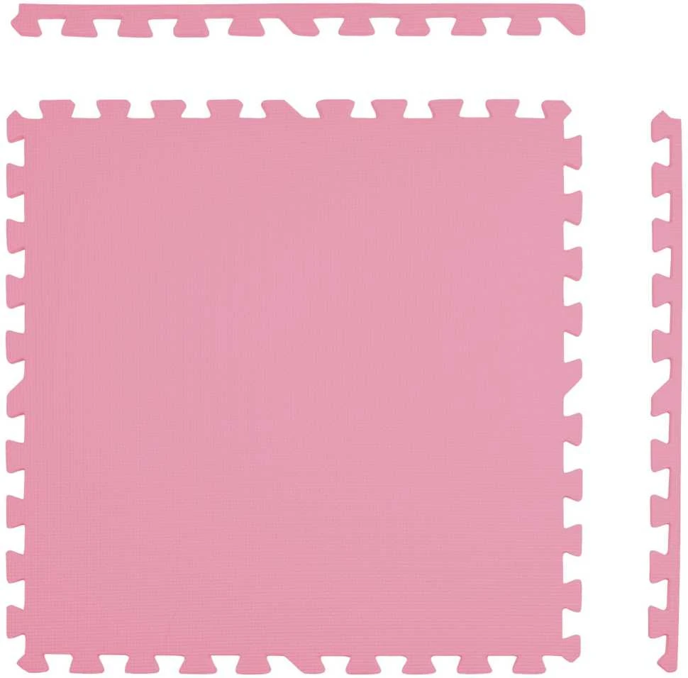 Dėlionė Humbi Foam Mat Foam Puzzle 9 vnt. rožinis grafito pilkas 180 x 180 x 1 cm