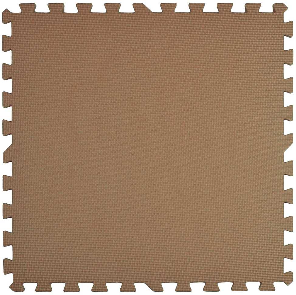 Humbi putplasčio kilimėlis 180x60, didelis putplasčio dėlionės komplektas, atsparus vandeniui, saugus, 3 vnt., tamsiai smėlio / tamsiai smėlio spalvos, kapučino spalvos.