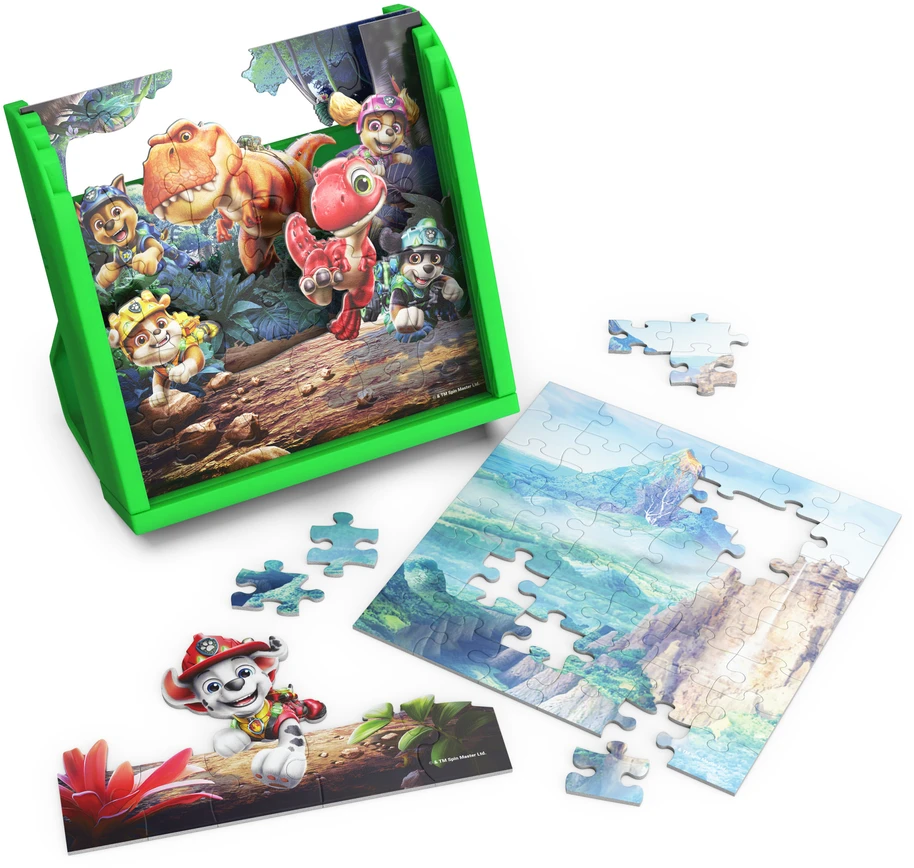 Dėlionė Sm Games Puzzles Psi Patrol I Dinozaury Film Dino Puzzle 5 Układanek 3d 125 El. + Podstawka