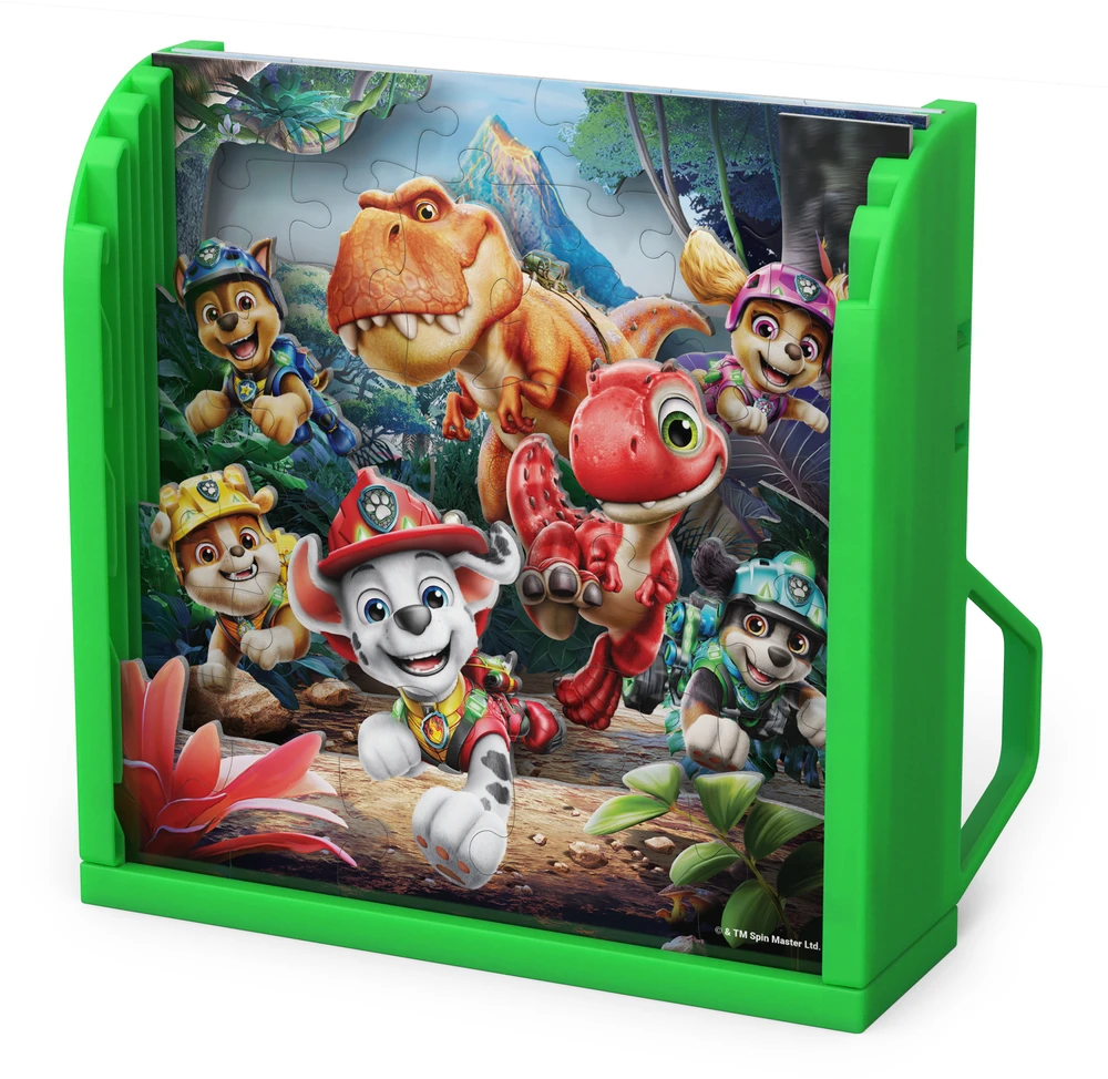 Dėlionė Sm Games Puzzles Psi Patrol I Dinozaury Film Dino Puzzle 5 Układanek 3d 125 El. + Podstawka