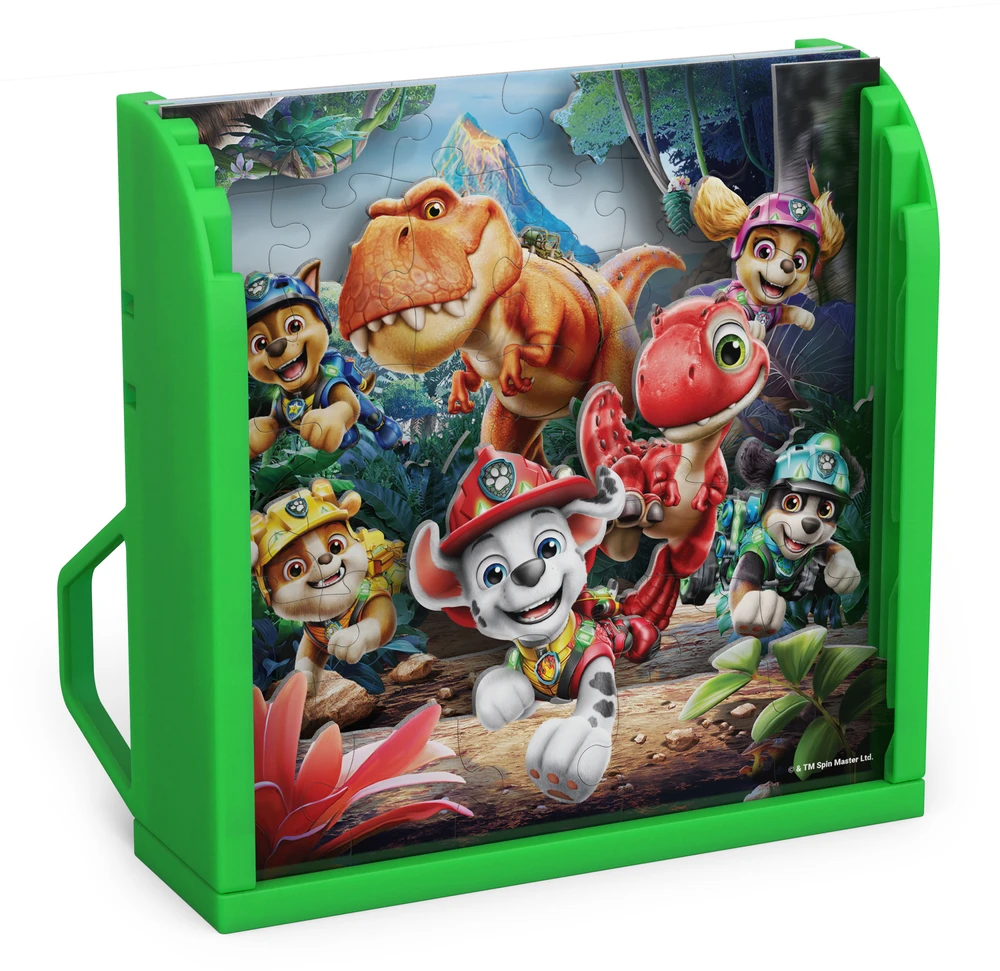 Dėlionė Sm Games Puzzles Psi Patrol I Dinozaury Film Dino Puzzle 5 Układanek 3d 125 El. + Podstawka