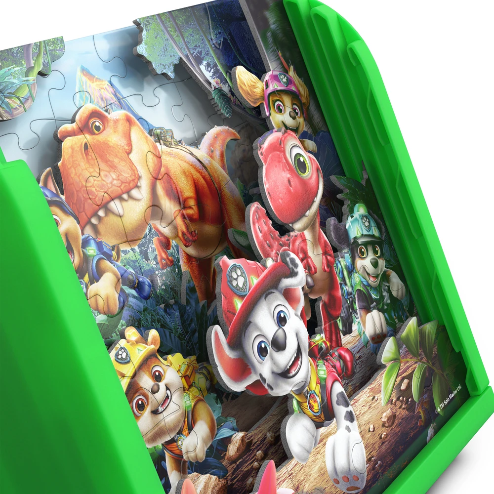 Dėlionė Sm Games Puzzles Psi Patrol I Dinozaury Film Dino Puzzle 5 Układanek 3d 125 El. + Podstawka