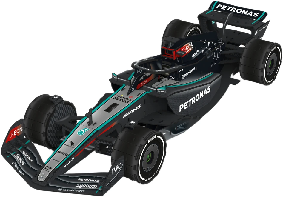 4D dėlionė Formulės 1 bolidas AMG Petronas W15 E Performance 3D modelis surinkimui 62,5 cm
