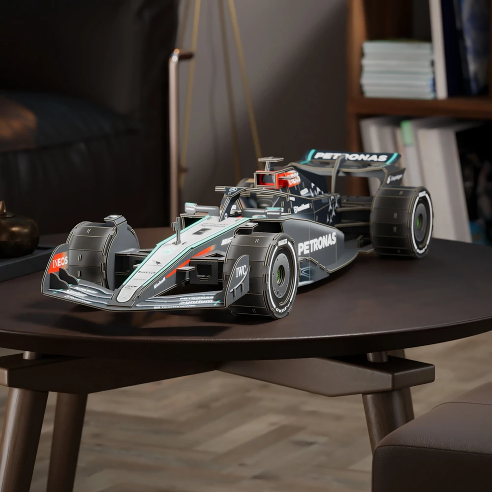 4D dėlionė Formulės 1 bolidas AMG Petronas W15 E Performance 3D modelis surinkimui 62,5 cm
