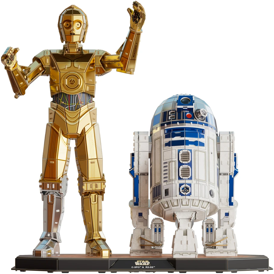 Dėlionė 4D Build Žvaigždžių karai Star Wars C-3PO ir R2D2 3D modelis surinkimui