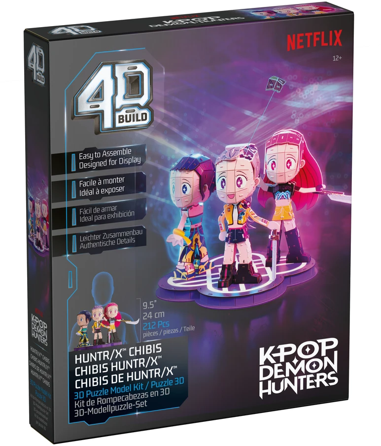 Dėlionė Kpop Demon Hunters Puzzle 4D Build K-Pop Demon Hunters Huntr/x modelis 3D do złożenia
