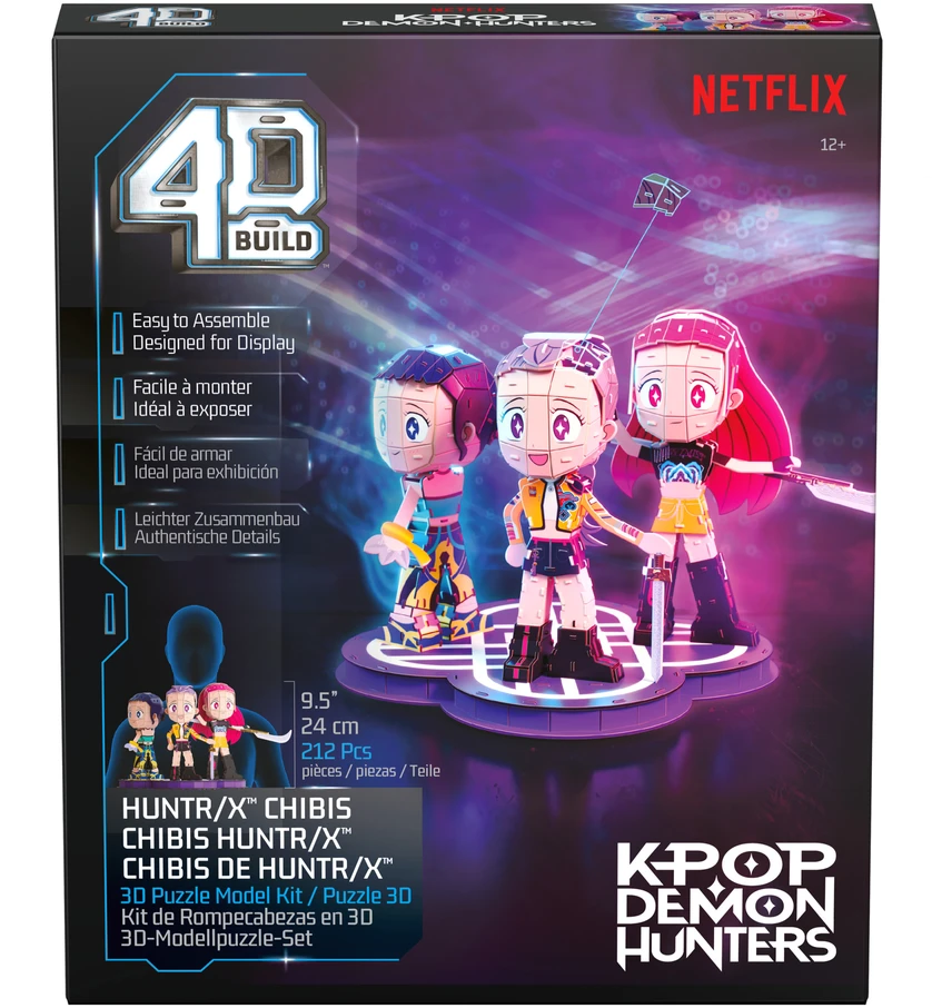 Dėlionė Kpop Demon Hunters Puzzle 4D Build K-Pop Demon Hunters Huntr/x modelis 3D do złożenia