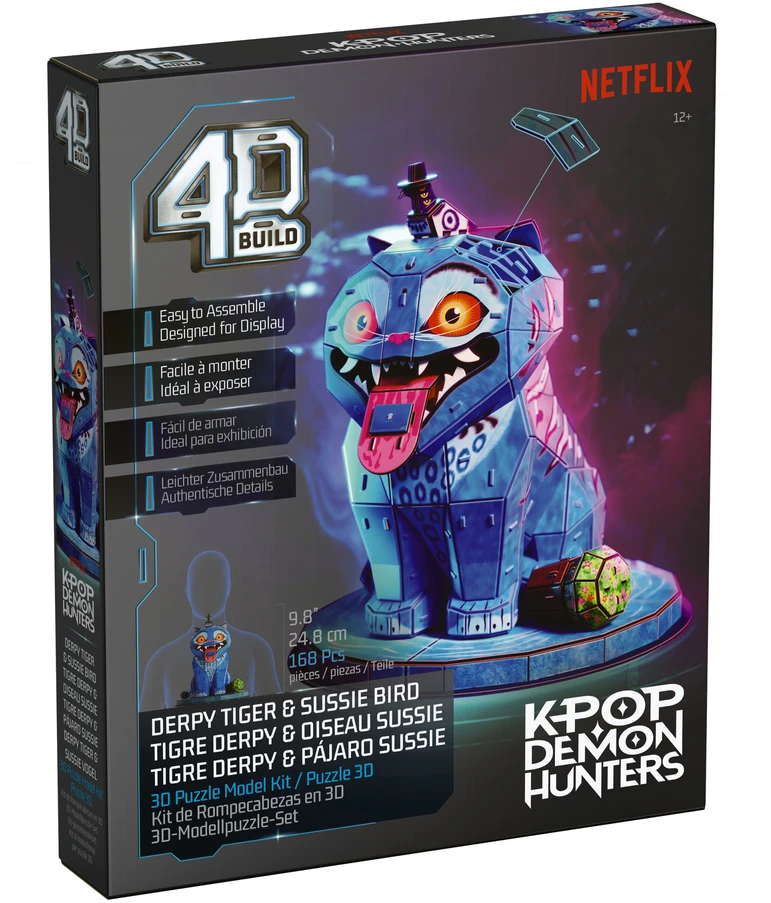 Dėlionė Spin Master Puzzle 4D Build K-Pop Demon Hunters Tygrys Derpy modelis 3D do złożenia