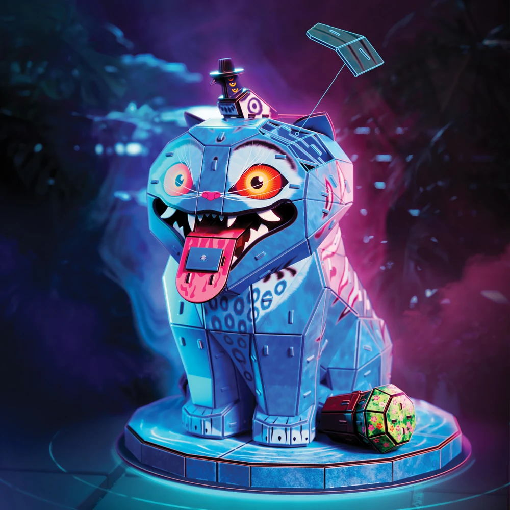 Dėlionė Spin Master Puzzle 4D Build K-Pop Demon Hunters Tygrys Derpy modelis 3D do złożenia