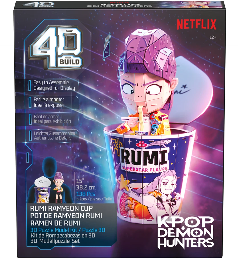 Dėlionė Kpop Demon Hunters Puzzle 4D Build K-Pop Demon Hunters Rumi modelis 3D do złożenia
