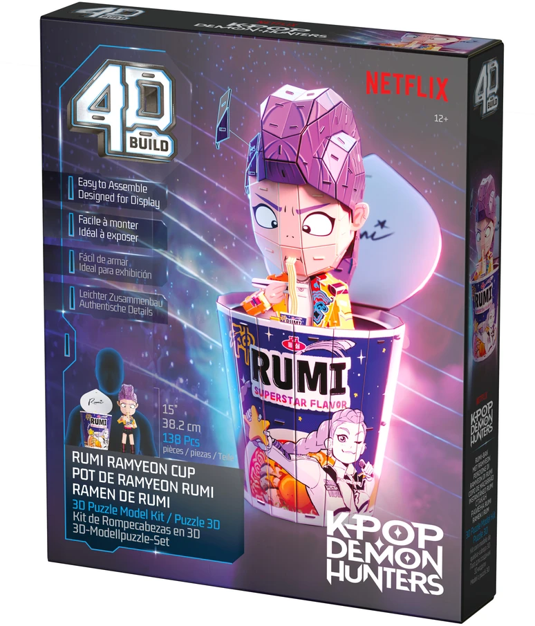 Dėlionė Kpop Demon Hunters Puzzle 4D Build K-Pop Demon Hunters Rumi modelis 3D do złożenia