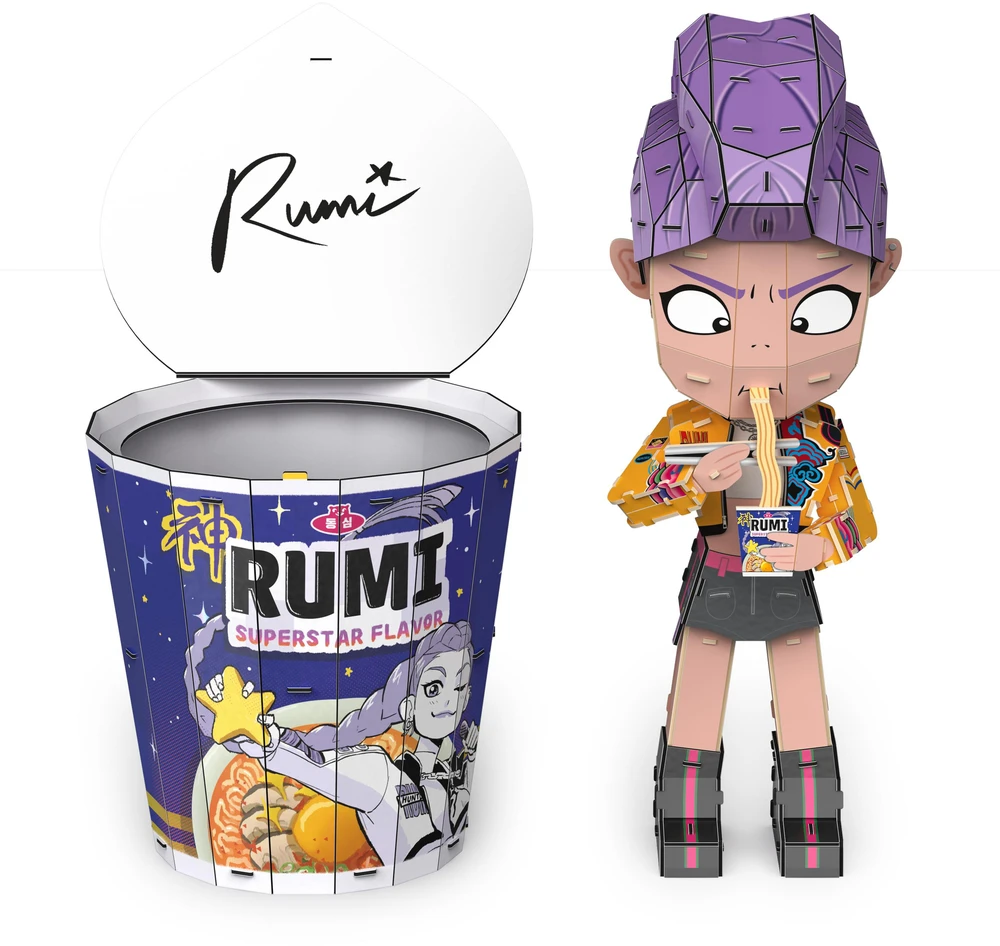 Dėlionė Kpop Demon Hunters Puzzle 4D Build K-Pop Demon Hunters Rumi modelis 3D do złożenia