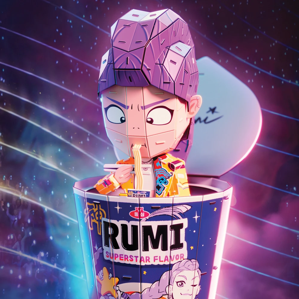 Dėlionė Kpop Demon Hunters Puzzle 4D Build K-Pop Demon Hunters Rumi modelis 3D do złożenia