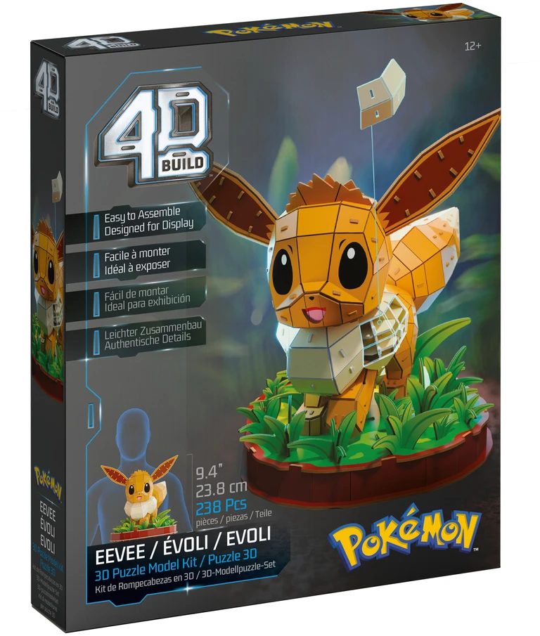 Dėlionė Spin Master Puzzle 4D Build Pokemon Eevee modelis 3D do złożenia