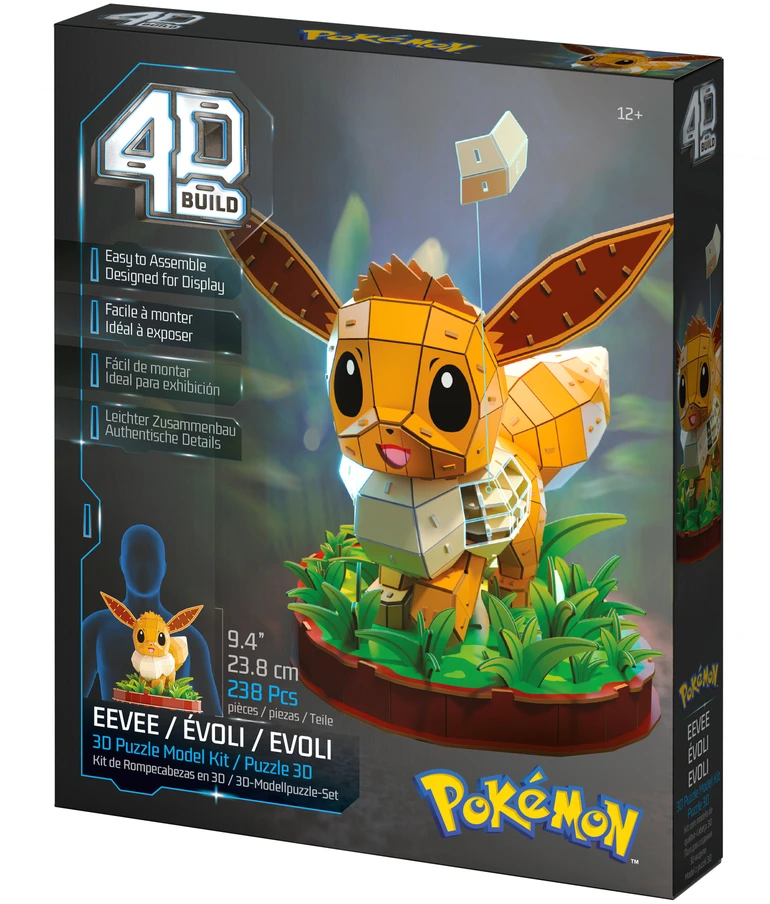 Dėlionė Spin Master Puzzle 4D Build Pokemon Eevee modelis 3D do złożenia