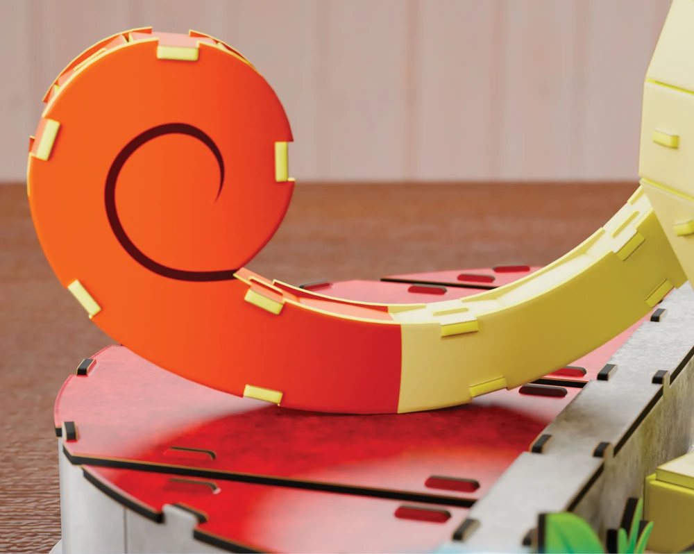 Dėlionė Puzzle 4D Build Pokemon Meowth kačiukas 3D modelis surinkimui