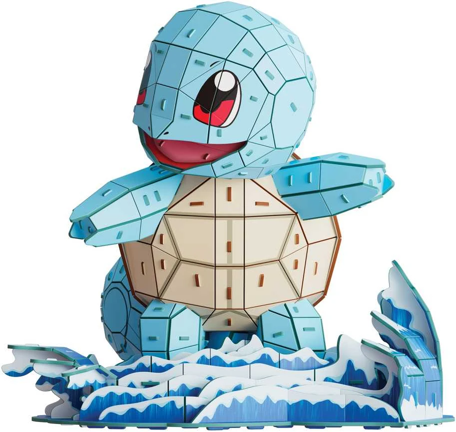 Spin Master 4D dėlionė, sukonstruokite „Pokemon Squirtle“ modelius, kuriuos galima surinkti 3D formatu