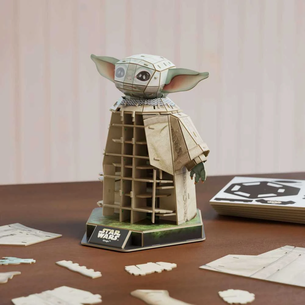 Dėlionė Spin Master Star Wars 4d Build Grogu figūrėlės konstravimo rinkinys, 103 detalės