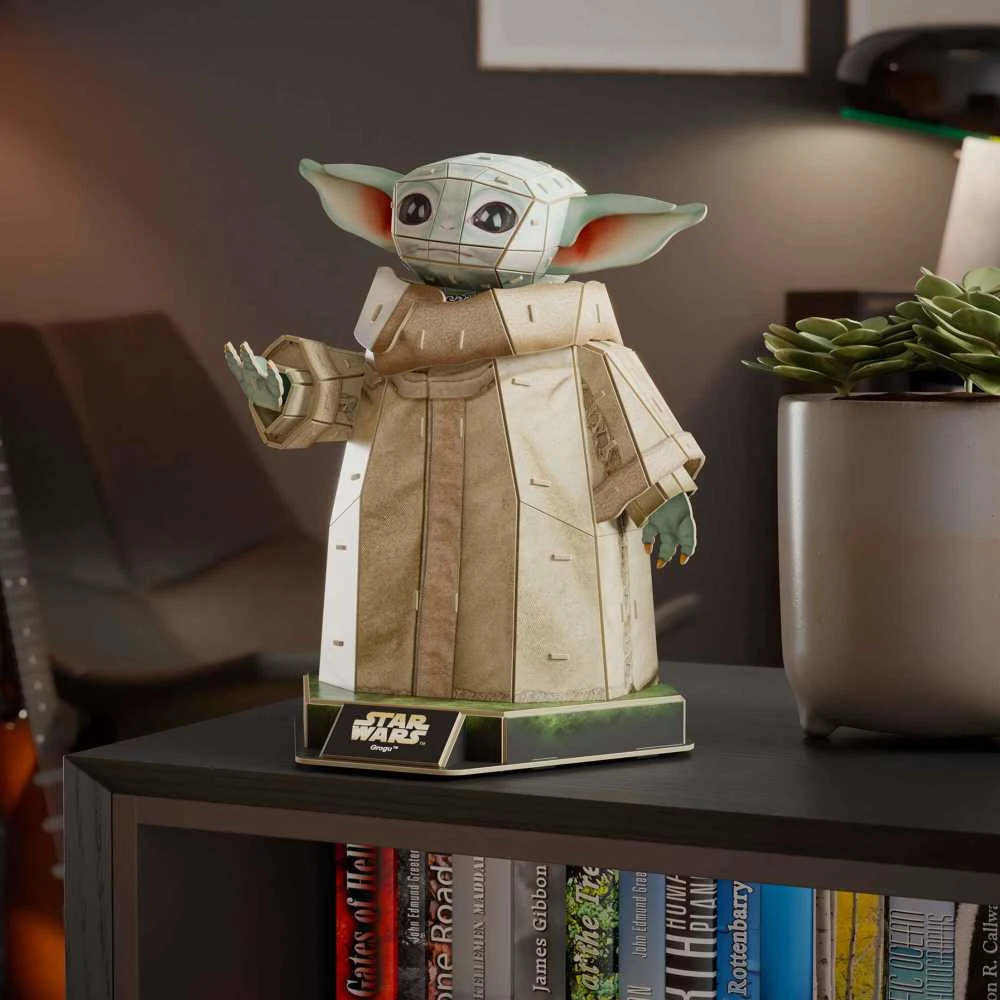 Dėlionė Spin Master Star Wars 4d Build Grogu figūrėlės konstravimo rinkinys, 103 detalės