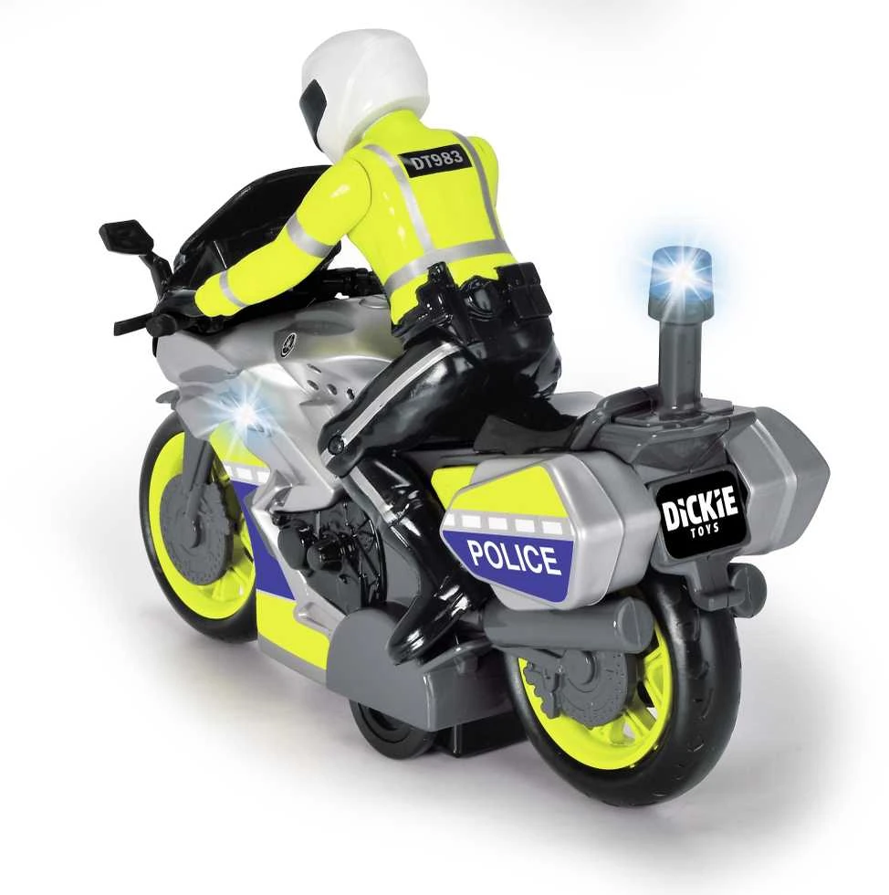 Dickie padažo policijos motociklas 17 cm