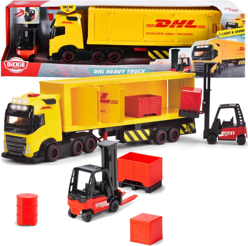 SIMBA Dickie City sunkvežimis + priekaba DHL w/dw 374-7018