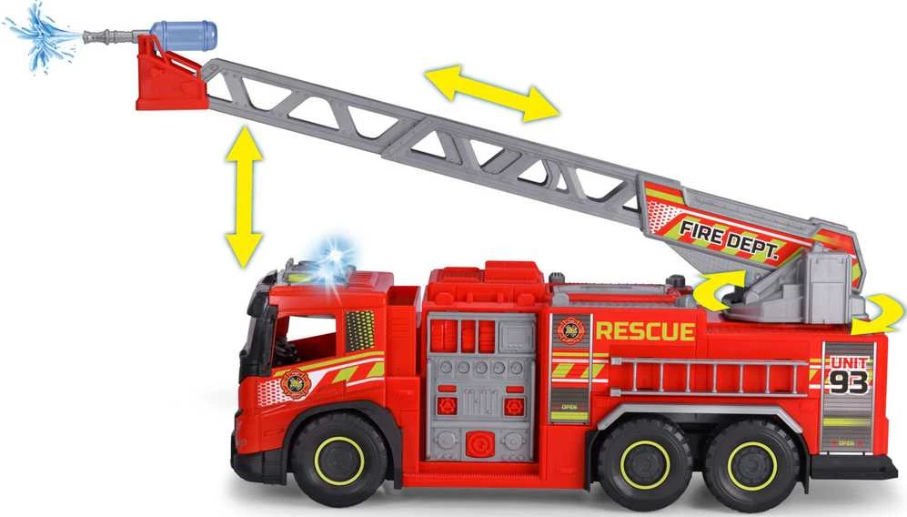 Gelbėjimo automobilis Dickie Volvo Big Raudona Fire Engine, 51 cm