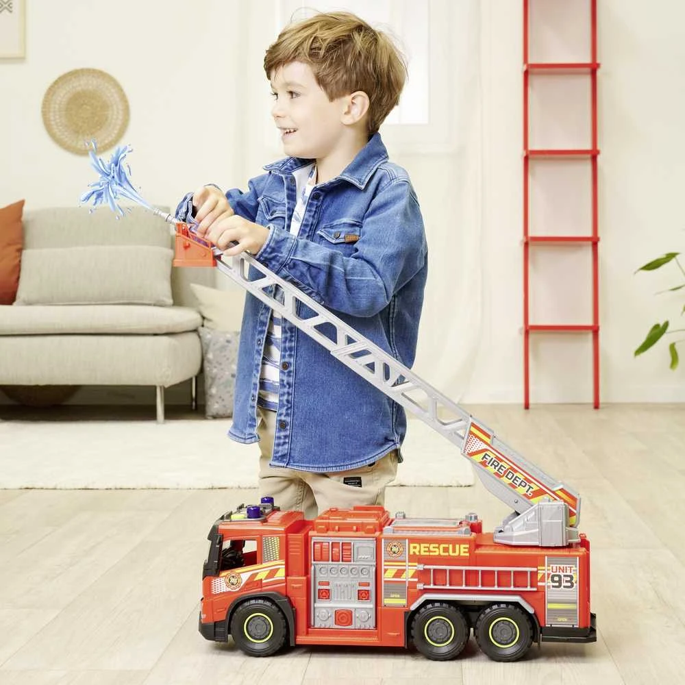 Gelbėjimo automobilis Dickie Volvo Big Raudona Fire Engine, 51 cm