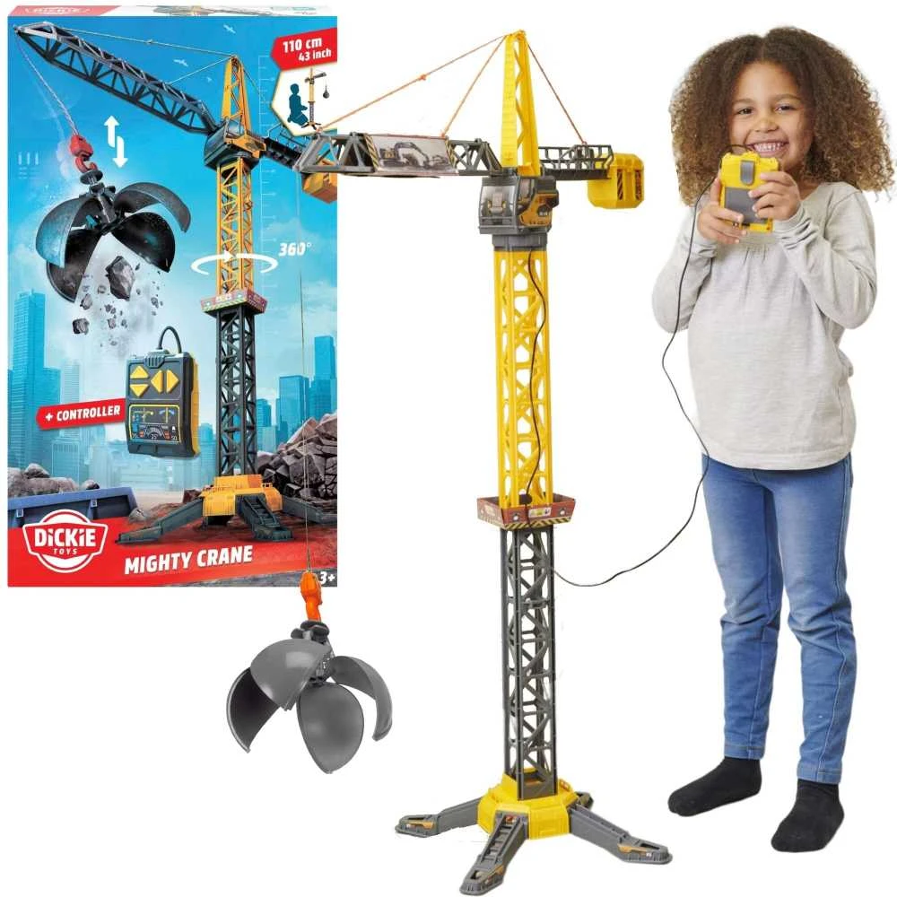 Simba Didelis kranas Nuotoliniu būdu valdomas 110 cm besisukantis kranas + nuotolinio valdymo pultas