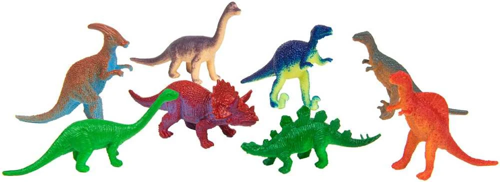 Boley Laukinių dinozaurų figūrėlių rinkinys 55 dalių konteineryje