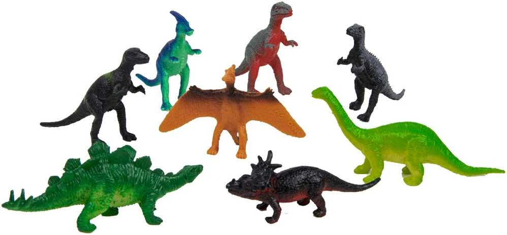 Boley Laukinių dinozaurų figūrėlių rinkinys 55 dalių konteineryje