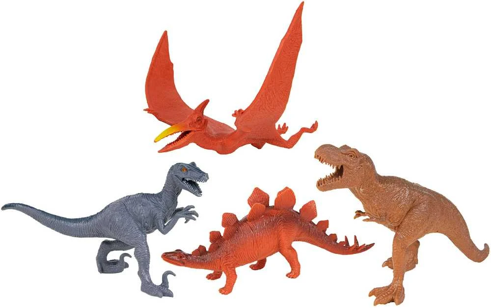 Boley Laukinių dinozaurų figūrėlių rinkinys 55 dalių konteineryje