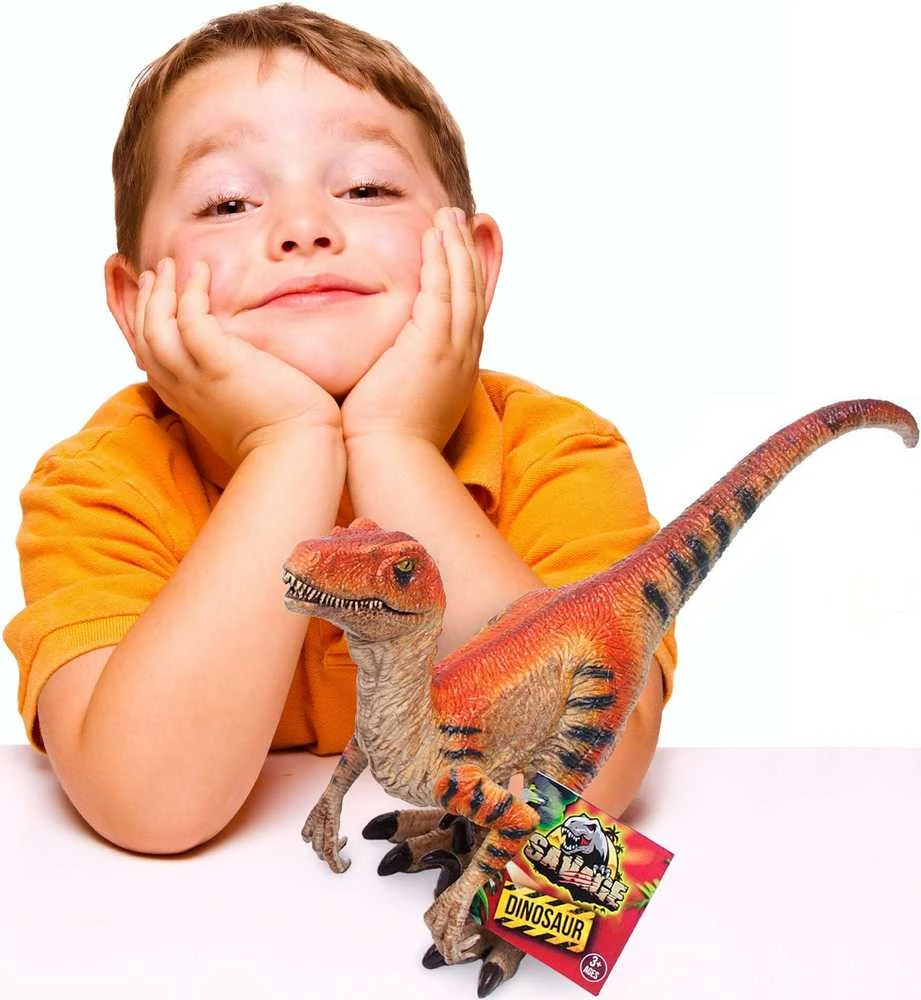 Almarina Dinozaur Velociraptor duża figurka ruchoma 19 cm