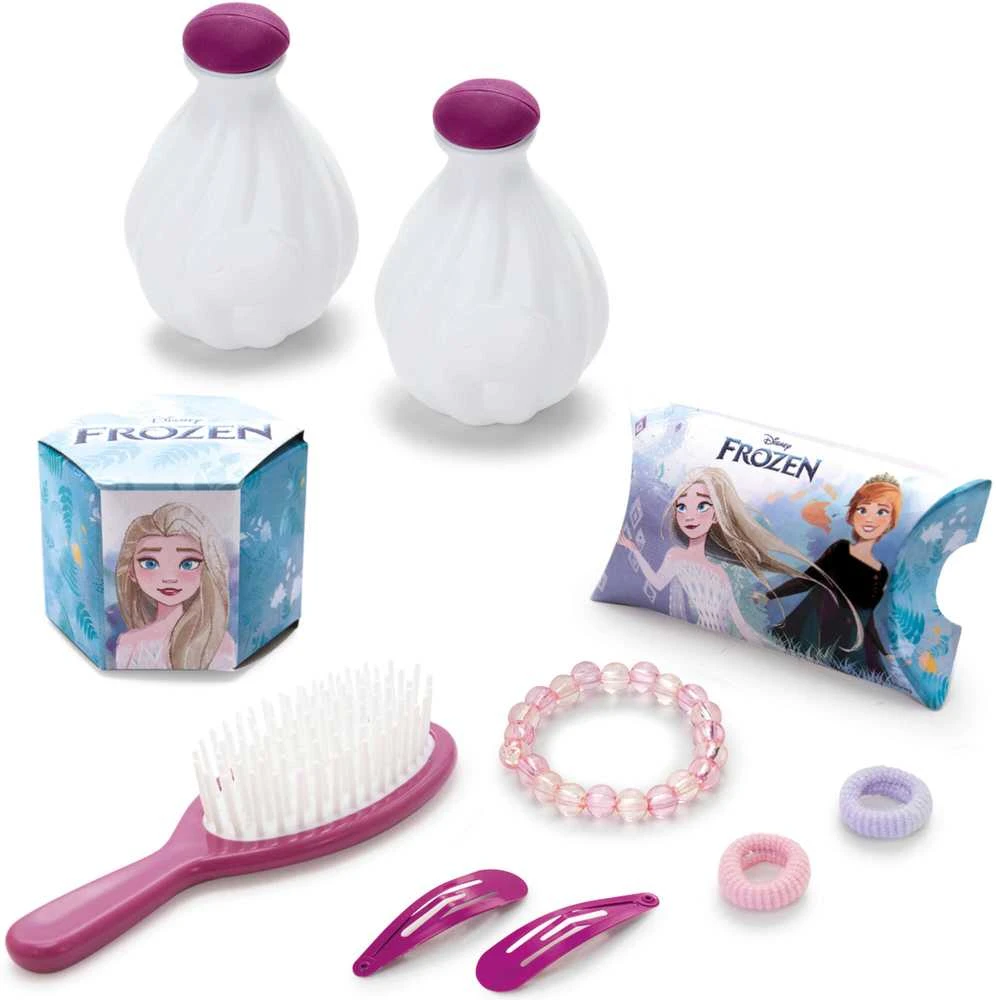 „Disney Frozen“ tualetinis staliukas su taburete ir veidrodžiu 2 viename + 10 priedų
