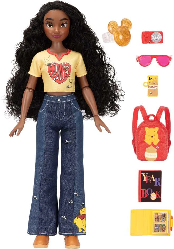 Jakks Pacific Disney ILY 4ever madinga lėlė su Mikės Pūkuotuko motyvu ir aksesuarų rinkiniu, 30 cm