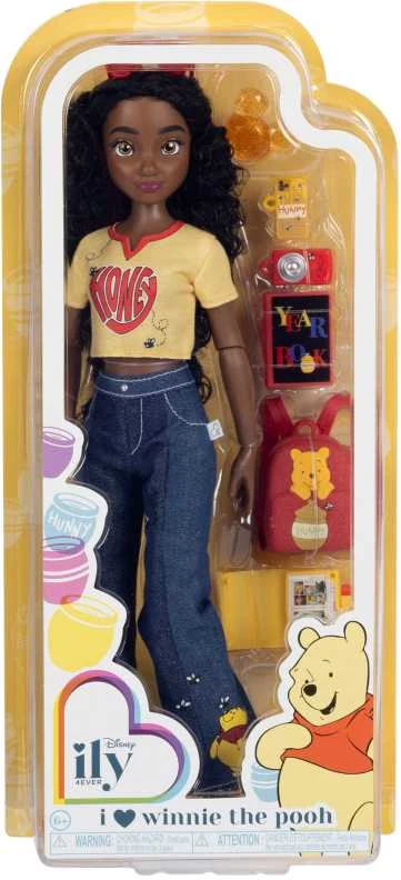 Jakks Pacific Disney ILY 4ever madinga lėlė su Mikės Pūkuotuko motyvu ir aksesuarų rinkiniu, 30 cm
