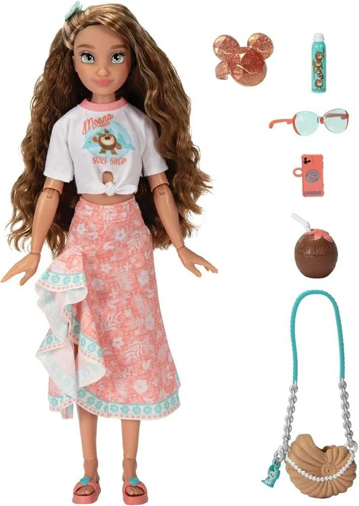 Jakks Pacific Disney ILY 4ever madingų lėlių rinkinys su Moanos motyvu ir aksesuarais, 30 cm