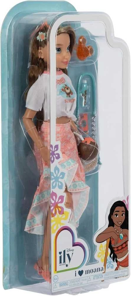 Jakks Pacific Disney ILY 4ever madingų lėlių rinkinys su Moanos motyvu ir aksesuarais, 30 cm