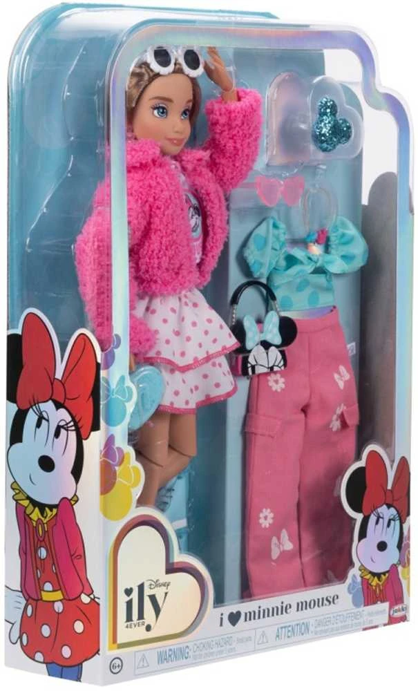 Jakks Pacific Disney ILY 4ever madingų lėlių rinkinys su Minnie Mouse motyvu ir aksesuarais, 30 cm