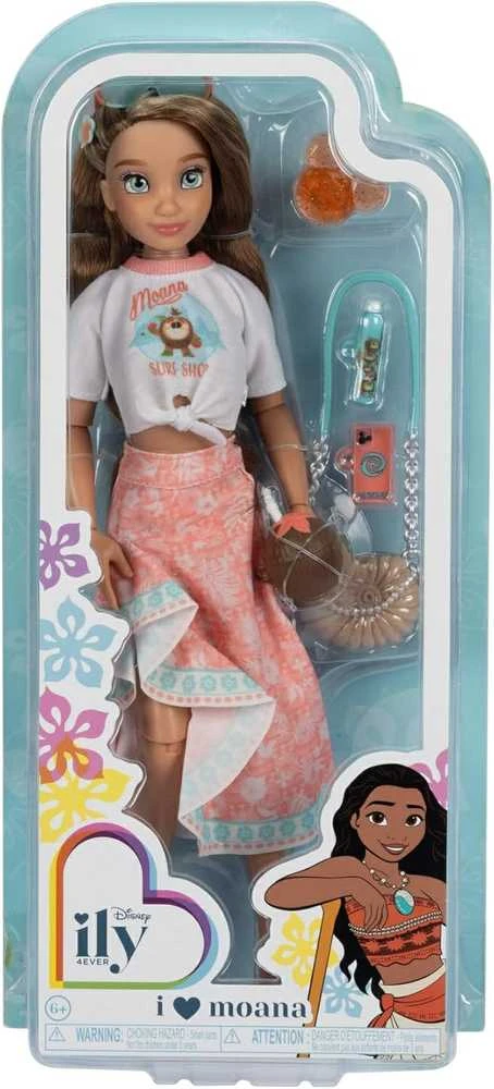 Jakks Pacific Disney ILY 4ever madingų lėlių rinkinys su Moanos motyvu ir aksesuarais, 30 cm