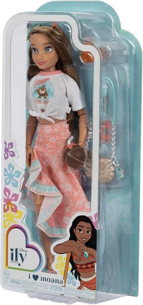 Jakks Pacific Disney ILY 4ever madingų lėlių rinkinys su Moanos motyvu ir aksesuarais, 30 cm