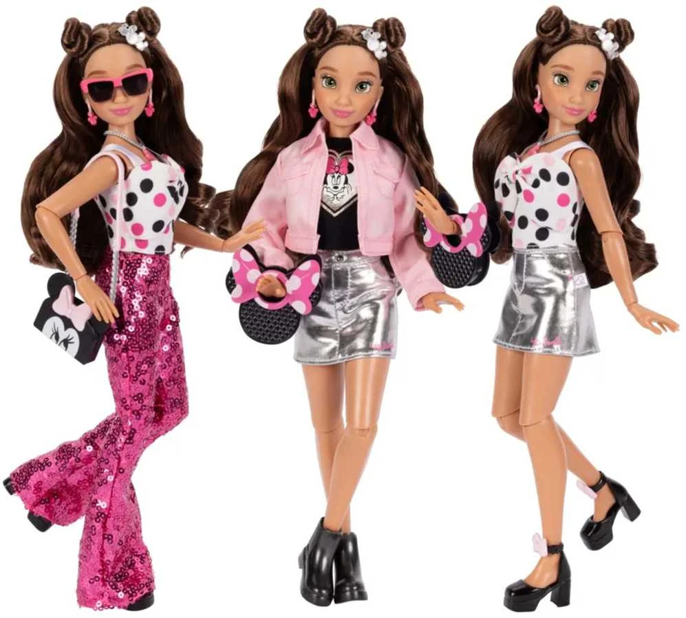 Disney ILY 4ever madingų lėlių rinkinys su Minnie Mouse motyvu ir aksesuarais, 30 cm