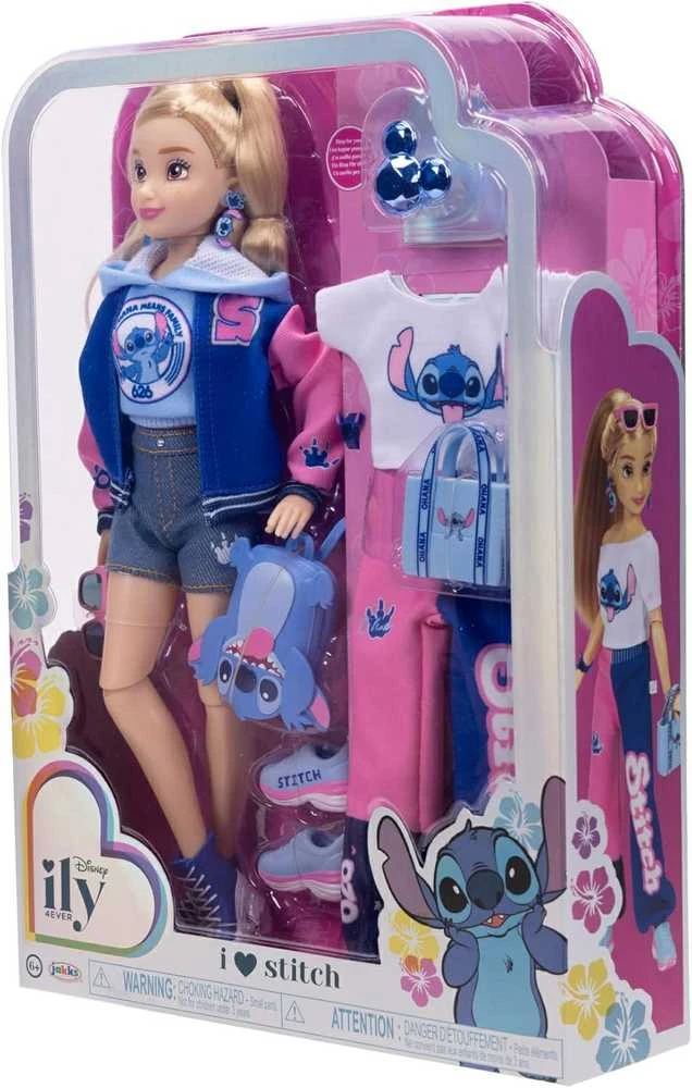 Jakks Pacific „Disney ILY 4ever“ mados lėlė su Stitch tema ir aksesuarų rinkiniu, 30 cm