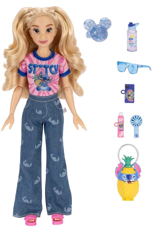 Jakks Pacific „Disney ILY 4ever“ mados lėlė su Stitch tema ir aksesuarų rinkiniu, 30 cm