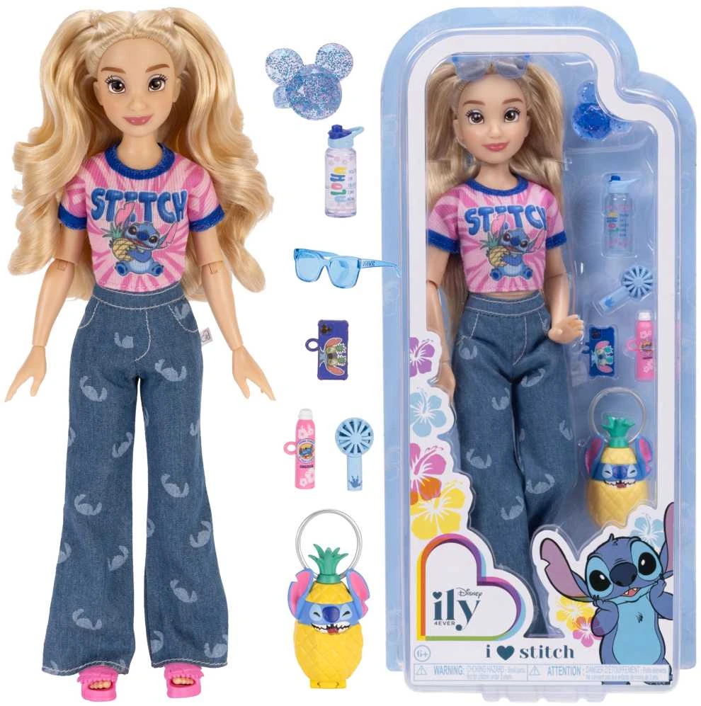 Jakks Pacific „Disney ILY 4ever“ mados lėlė su Stitch tema ir aksesuarų rinkiniu, 30 cm