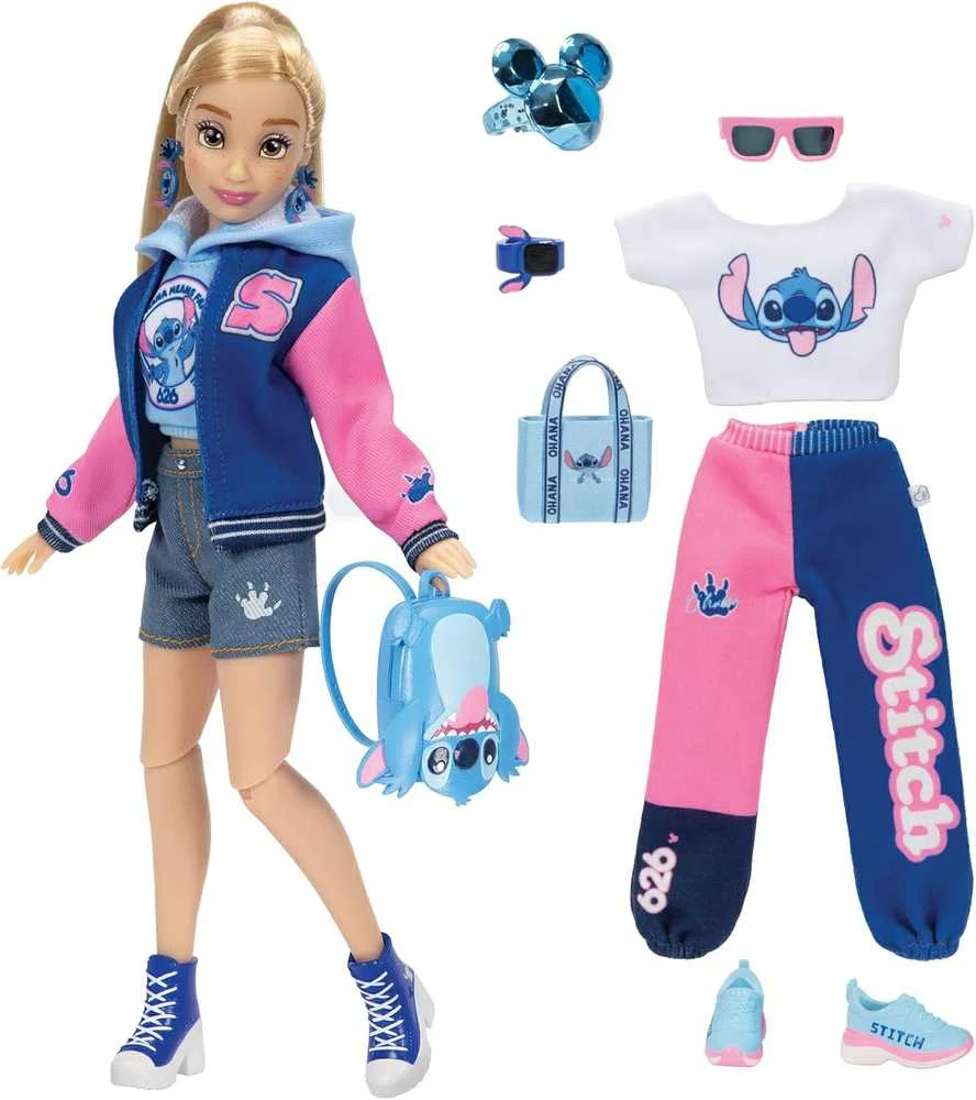 Jakks Pacific „Disney ILY 4ever“ mados lėlė su Stitch tema ir aksesuarų rinkiniu, 30 cm